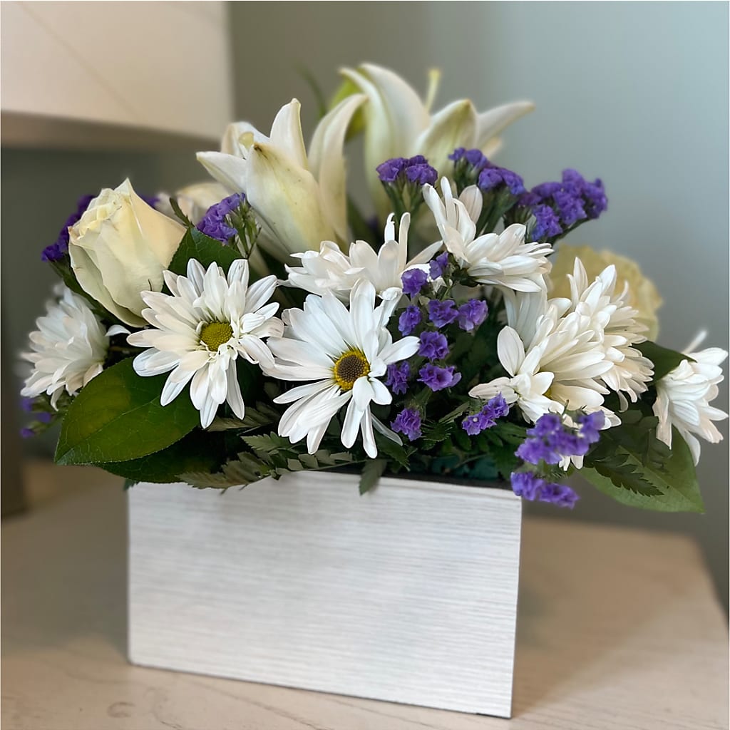 Beyond Blue Box Bouquet – CRALL'S MONONGAHELA FLORAL & GIFT, Monongahela PA