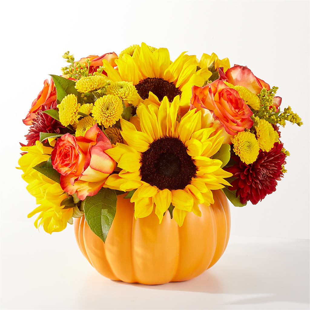 Golden Gourd Pumpkin Bouquet – CRALL'S MONONGAHELA FLORAL & GIFT, Monongahela PA