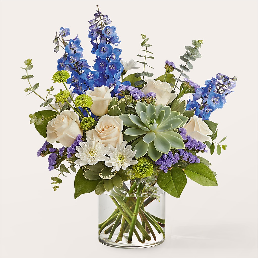 Cerulean Waves Bouquet – CRALL'S MONONGAHELA FLORAL & GIFT, Monongahela PA