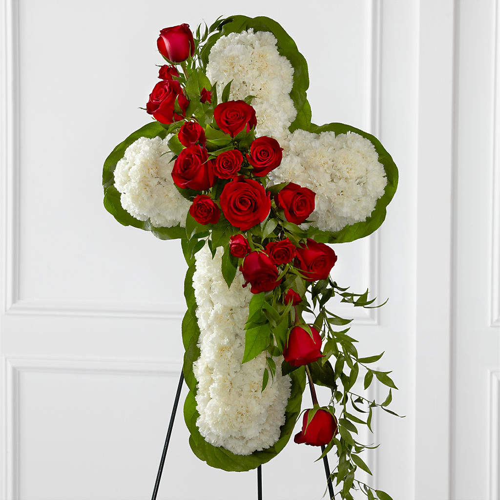 Floral Cross Easel – CRALL'S MONONGAHELA FLORAL & GIFT, Monongahela PA