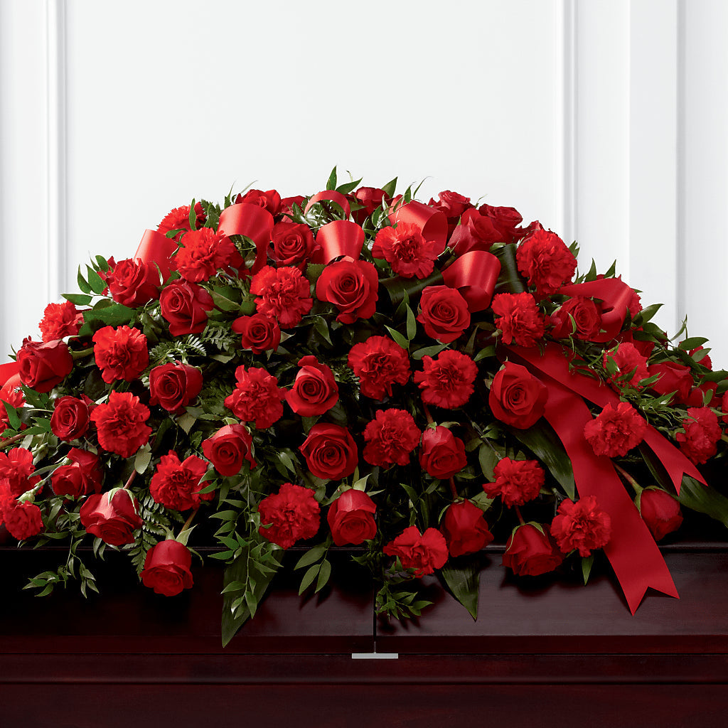 Tribute of Life Casket Spray – CRALL'S MONONGAHELA FLORAL & GIFT, Monongahela PA