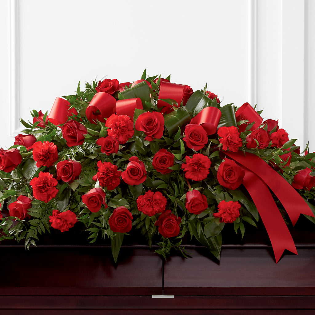 Tribute of Life Casket Spray – CRALL'S MONONGAHELA FLORAL & GIFT, Monongahela PA