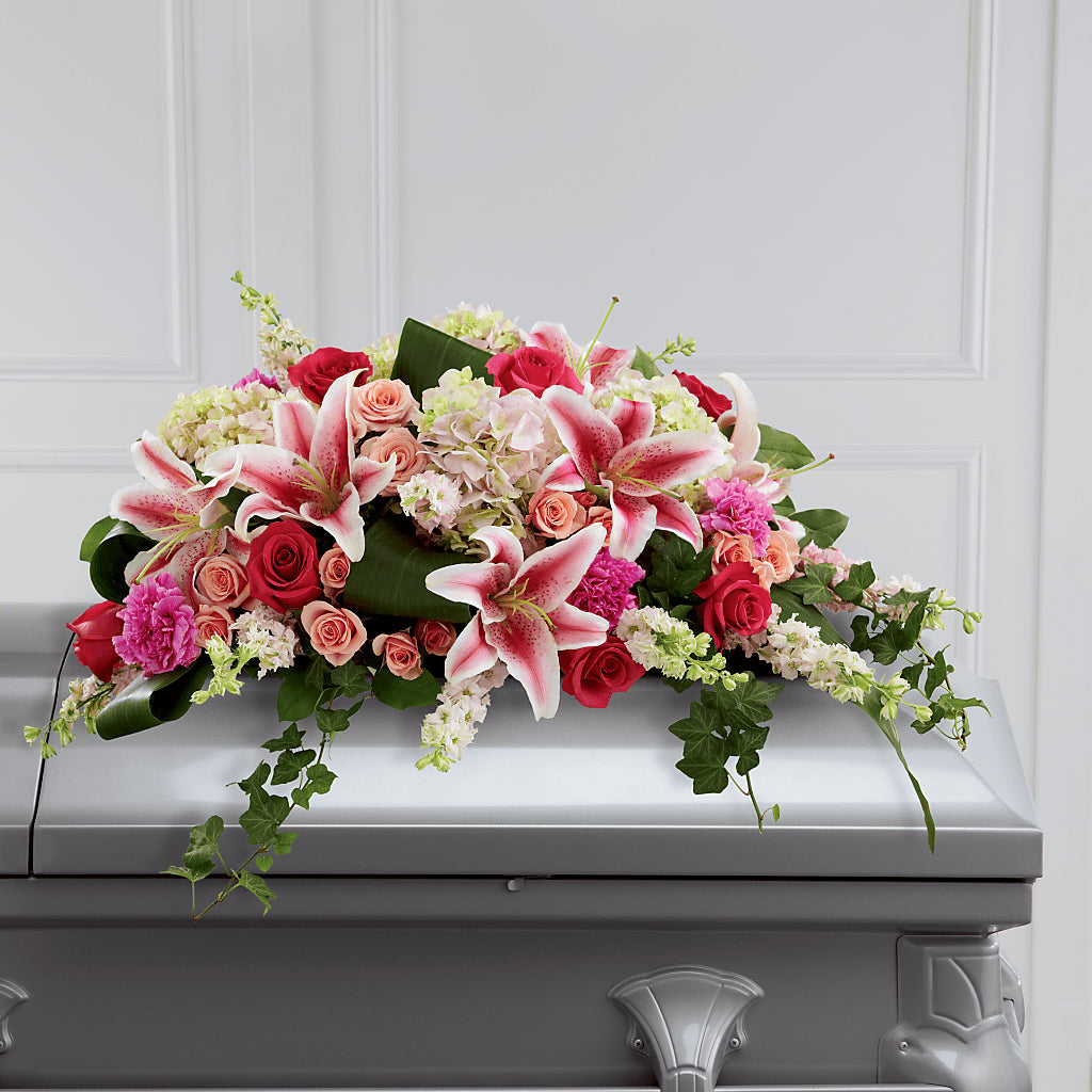 Splendid Grace Casket Spray – CRALL'S MONONGAHELA FLORAL & GIFT, Monongahela PA