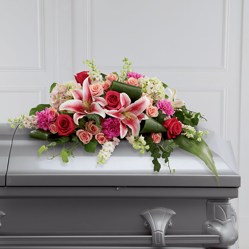 Splendid Grace Casket Spray – CRALL'S MONONGAHELA FLORAL & GIFT, Monongahela PA
