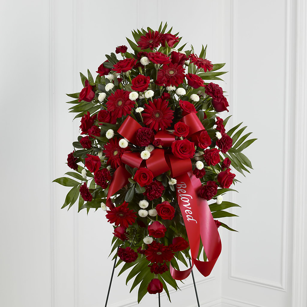 Treasured Memories Standing Spray – CRALL'S MONONGAHELA FLORAL & GIFT, Monongahela PA