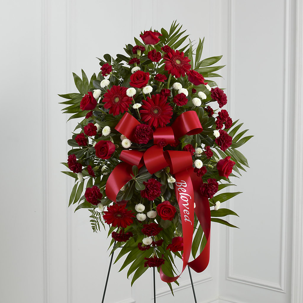 Treasured Memories Standing Spray – CRALL'S MONONGAHELA FLORAL & GIFT, Monongahela PA