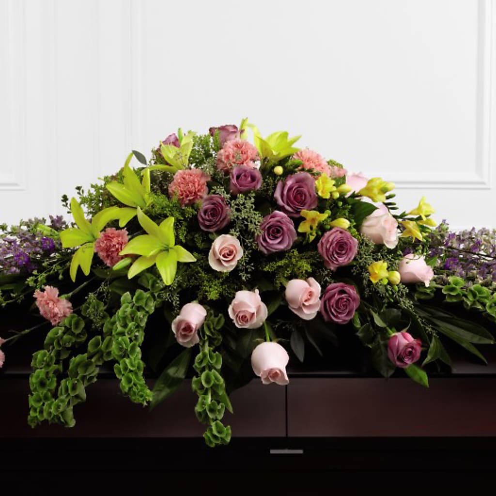Forever Beloved Casket Spray – CRALL'S MONONGAHELA FLORAL & GIFT, Monongahela PA