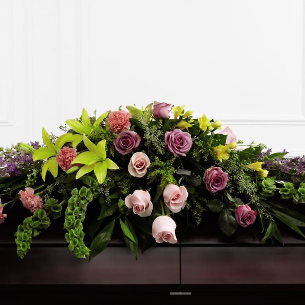 Forever Beloved Casket Spray – CRALL'S MONONGAHELA FLORAL & GIFT, Monongahela PA