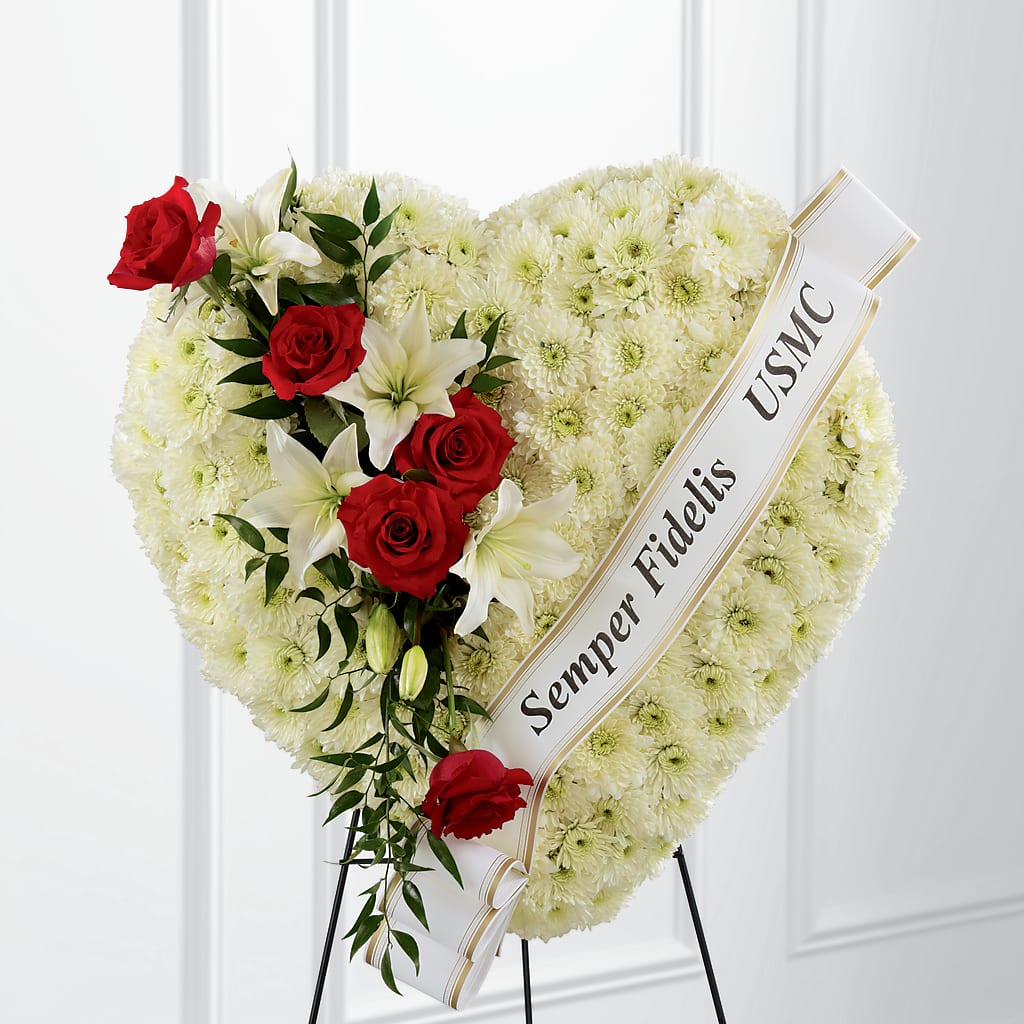 Heartfelt Hero Standing Heart – CRALL'S MONONGAHELA FLORAL & GIFT, Monongahela PA