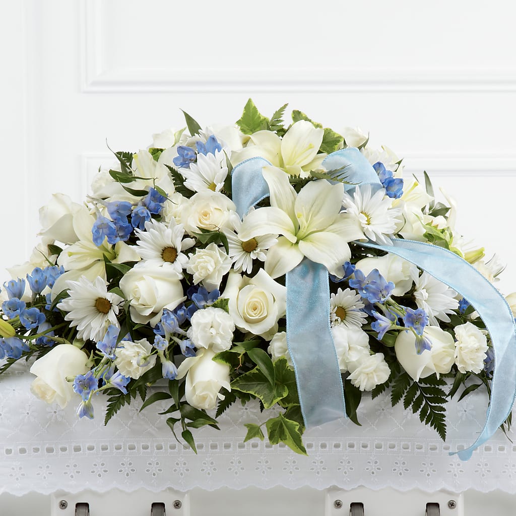 Tender Treasure Casket Spray – CRALL'S MONONGAHELA FLORAL & GIFT, Monongahela PA