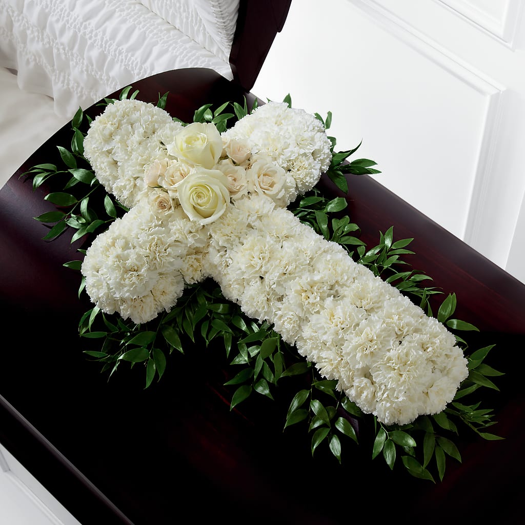 Peaceful Memories Casket Spray (Standard) – CRALL'S MONONGAHELA FLORAL & GIFT, Monongahela PA