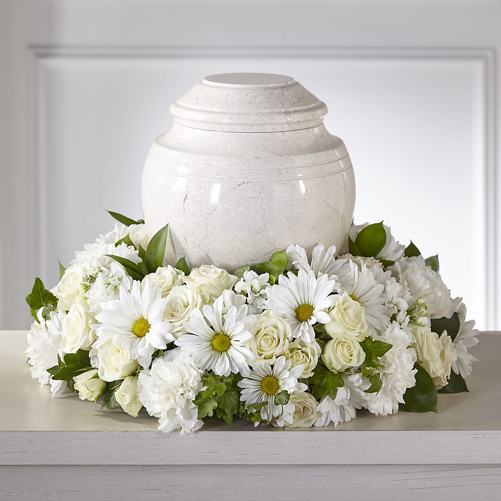 Ivory Gardens Cremation Adornment – CRALL'S MONONGAHELA FLORAL & GIFT, Monongahela PA