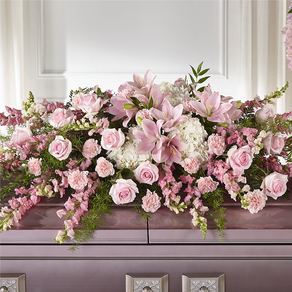 Life & Remembrance Casket Spray – CRALL'S MONONGAHELA FLORAL & GIFT, Monongahela PA