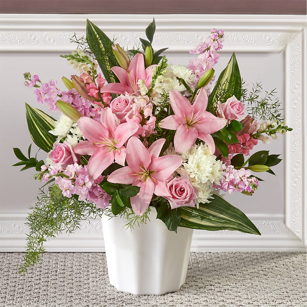 Simply Serene Floor Basket – CRALL'S MONONGAHELA FLORAL & GIFT, Monongahela PA