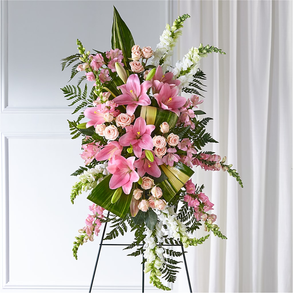 Elegant Embrace Standing Spray – CRALL'S MONONGAHELA FLORAL & GIFT, Monongahela PA