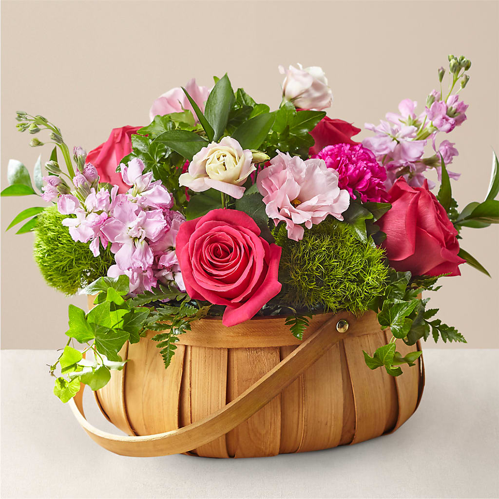Radiance in Bloom Basket – CRALL'S MONONGAHELA FLORAL & GIFT, Monongahela PA
