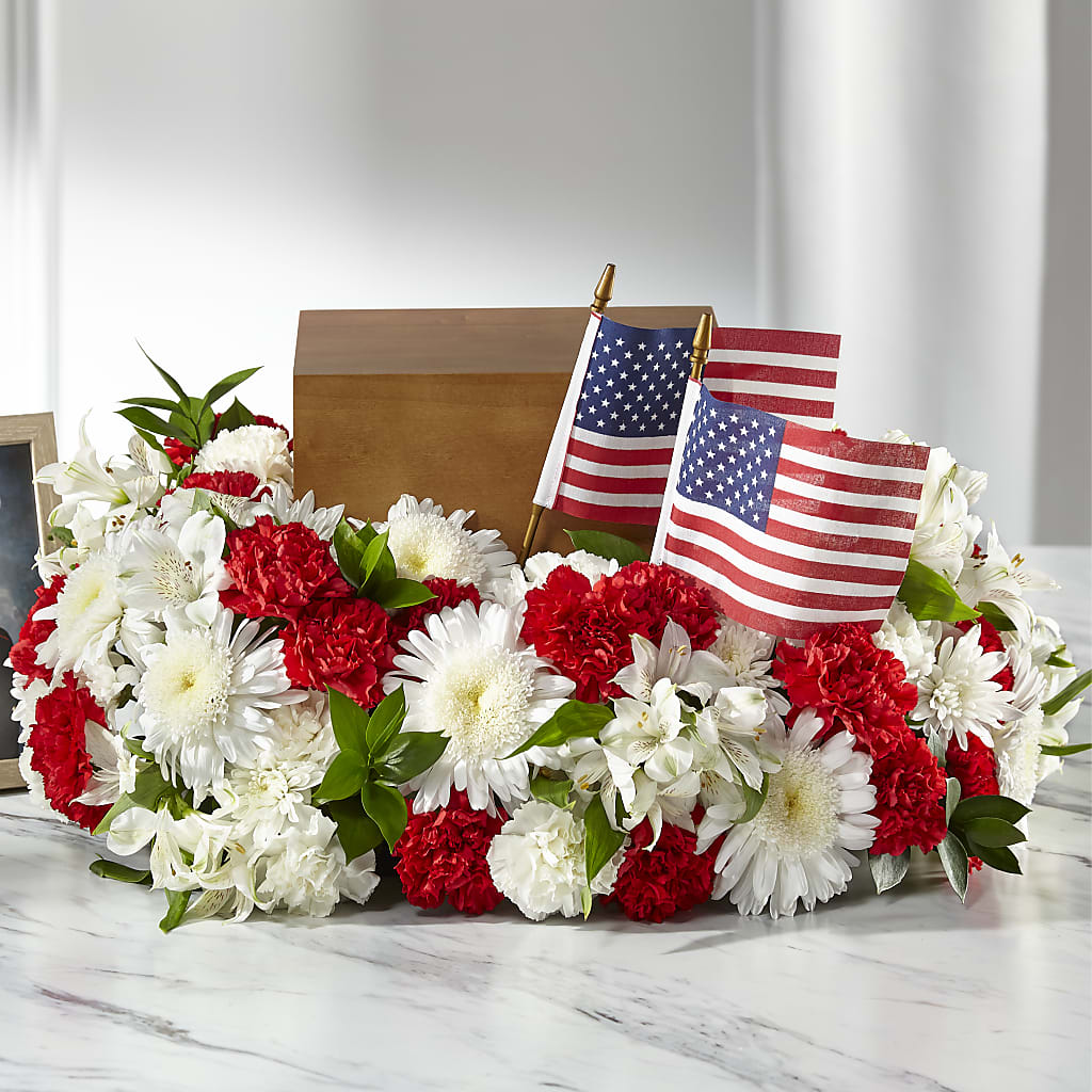 Spirit of Patriotism Cremation Adornment – CRALL'S MONONGAHELA FLORAL & GIFT, Monongahela PA
