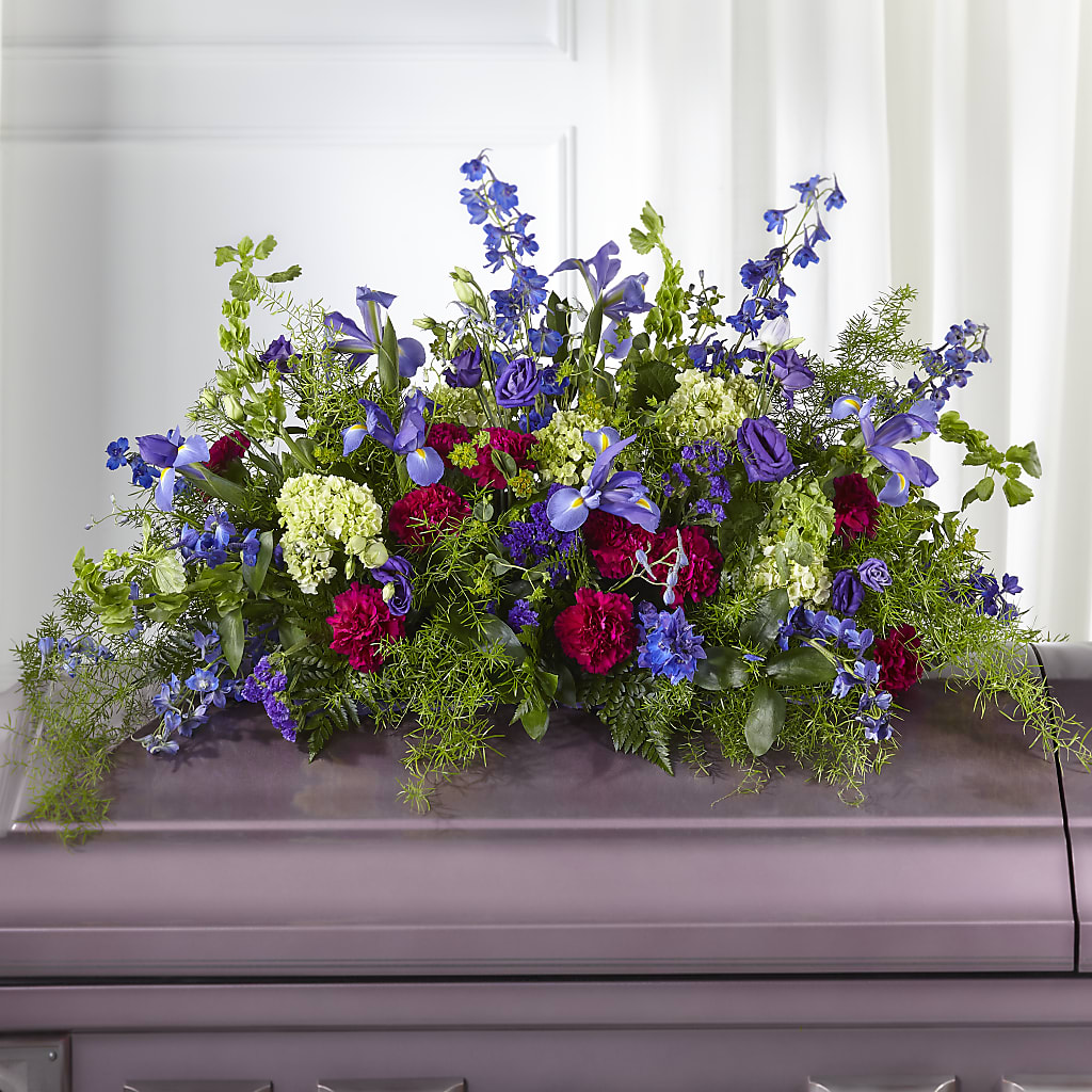 Always Treasured Casket Spray – CRALL'S MONONGAHELA FLORAL & GIFT, Monongahela PA
