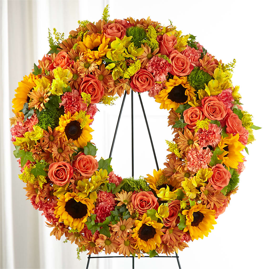 Autumnal Memories Wreath (Standard) – CRALL'S MONONGAHELA FLORAL & GIFT, Monongahela PA