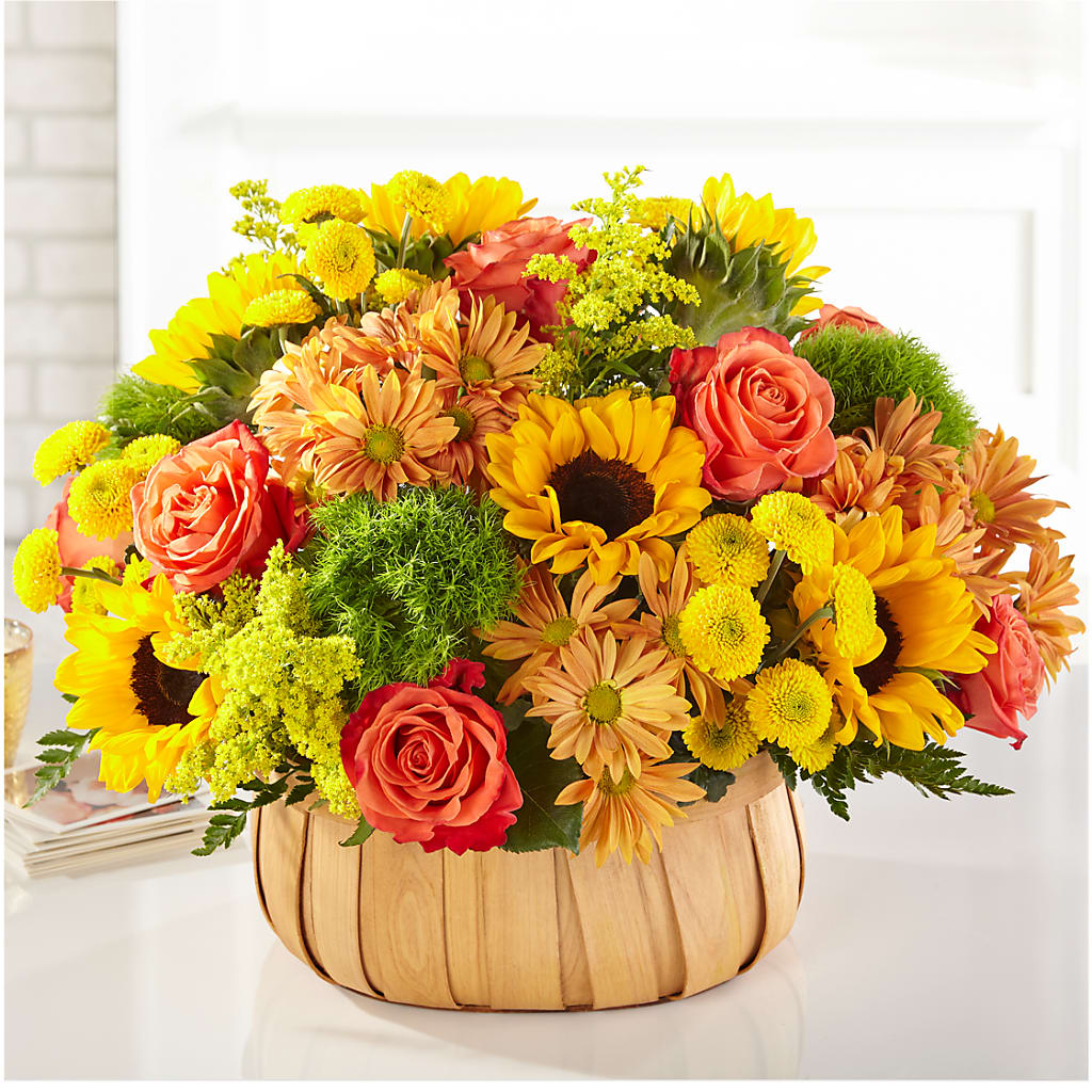 Harvest Sunflower Basket – CRALL'S MONONGAHELA FLORAL & GIFT, Monongahela PA