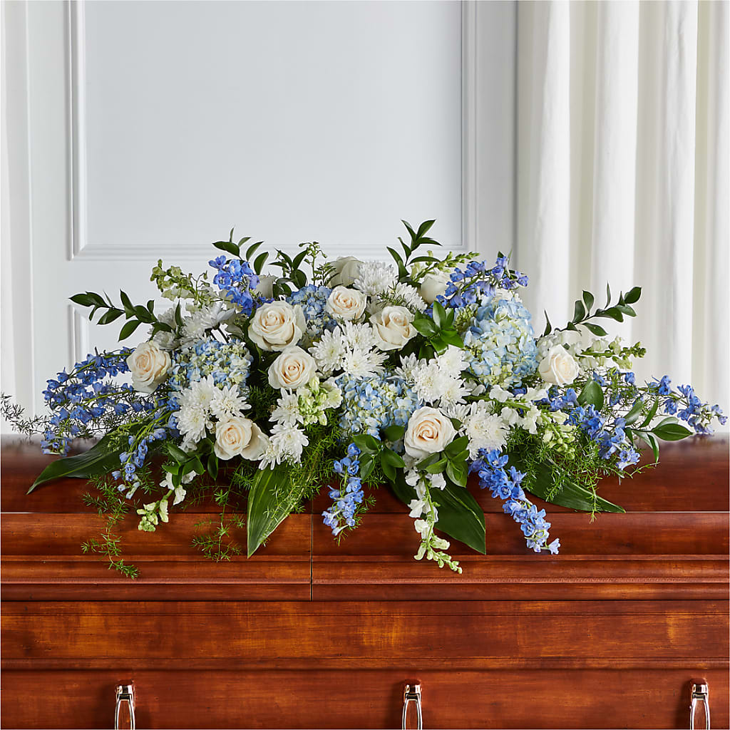 Timeless Essence Casket Spray – CRALL'S MONONGAHELA FLORAL & GIFT, Monongahela PA