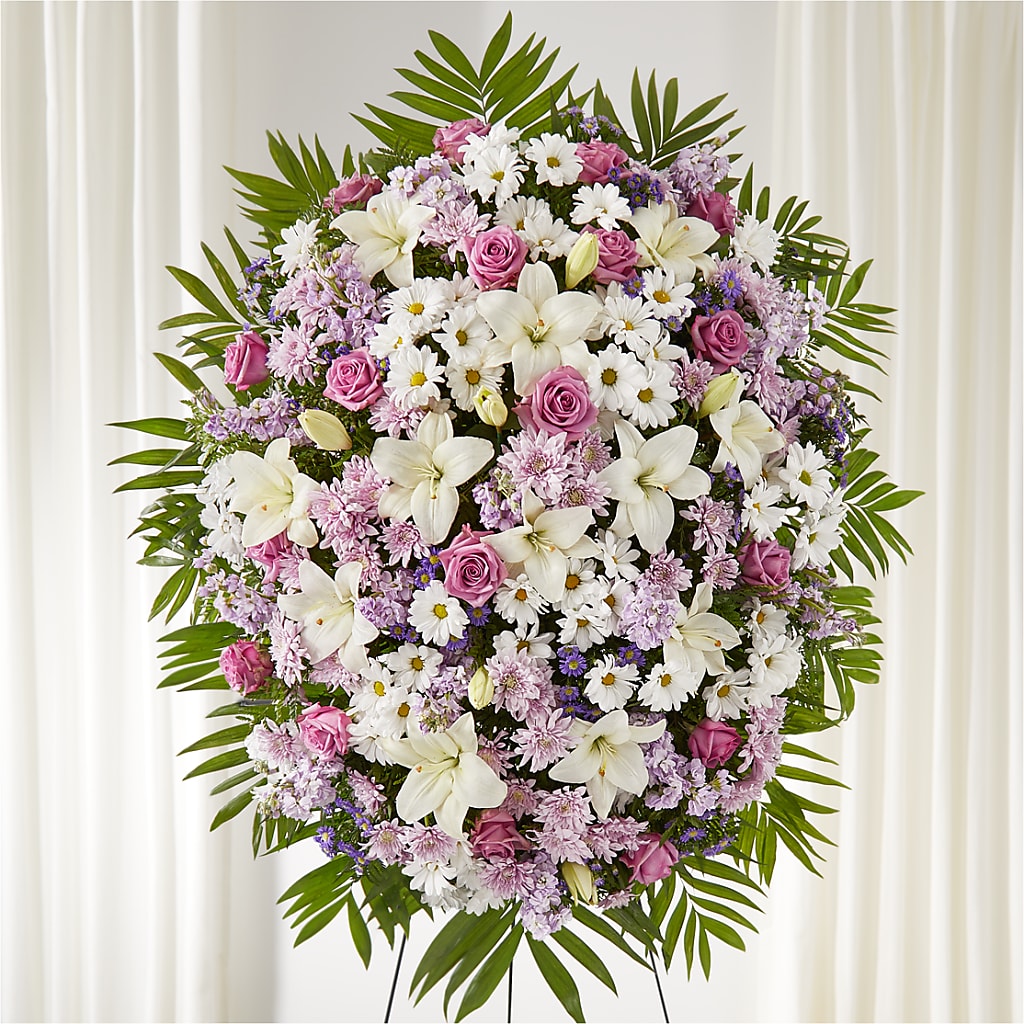 Surrounded by Love Standing Spray – CRALL'S MONONGAHELA FLORAL & GIFT, Monongahela PA