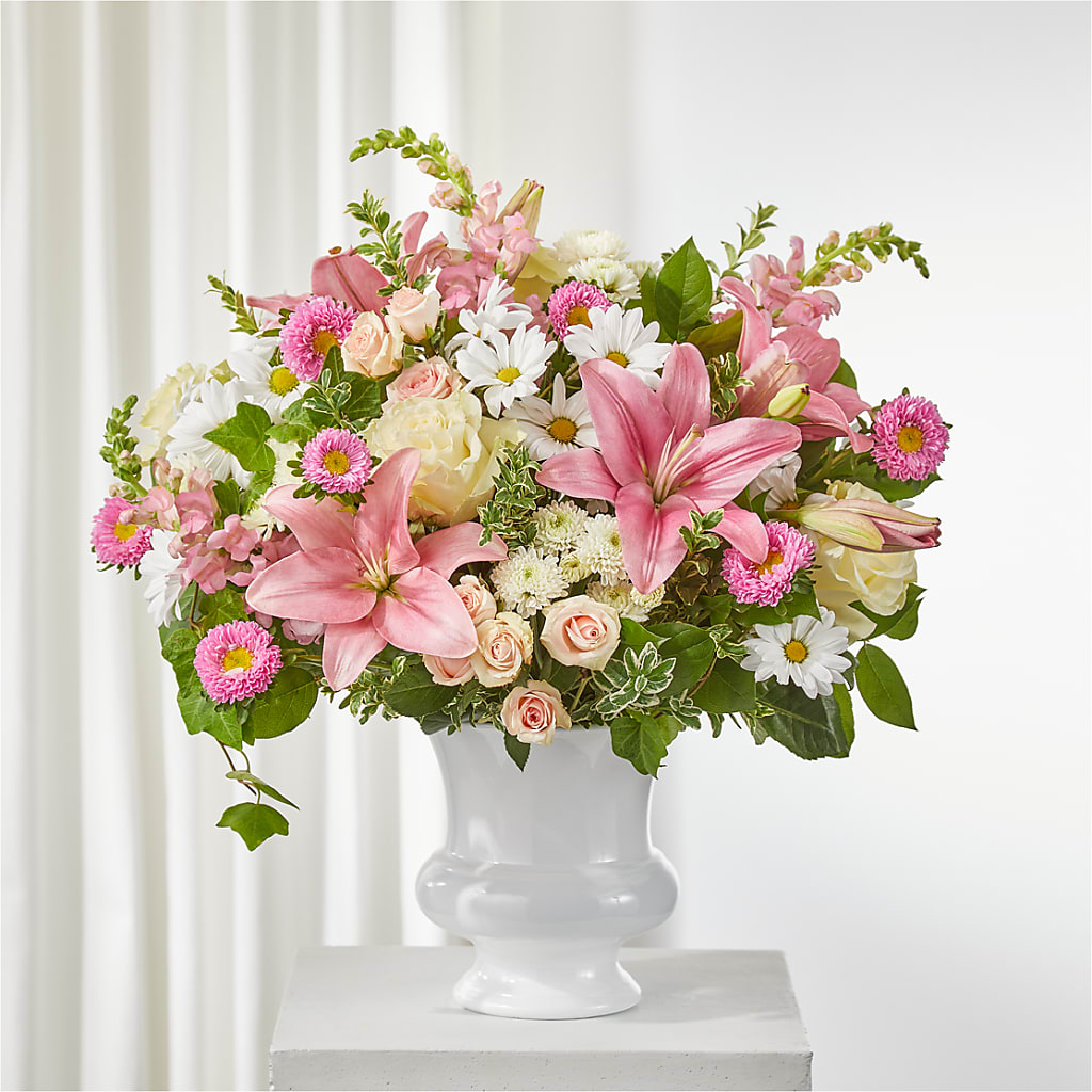 Empathetic Blooms Urn Arrangement – CRALL'S MONONGAHELA FLORAL & GIFT, Monongahela PA