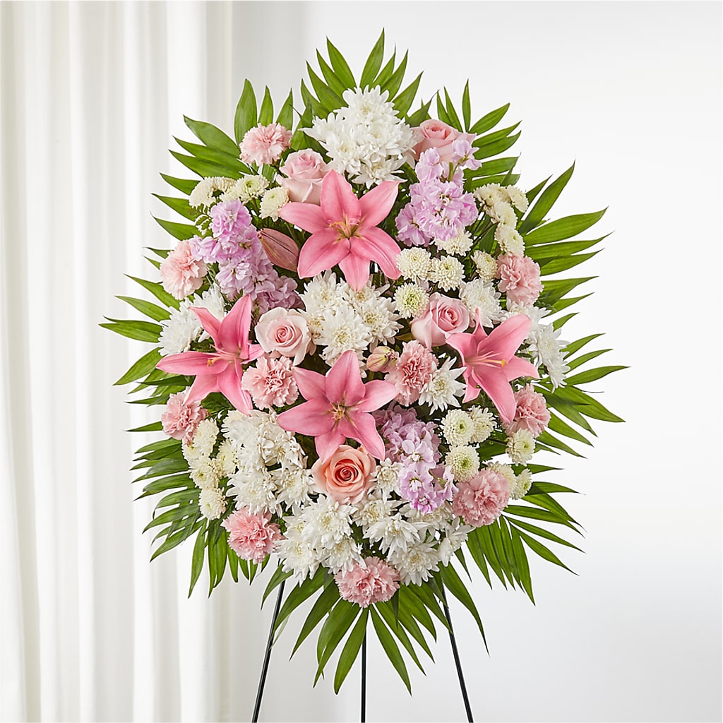 Offering Solace Standing Spray – CRALL'S MONONGAHELA FLORAL & GIFT, Monongahela PA