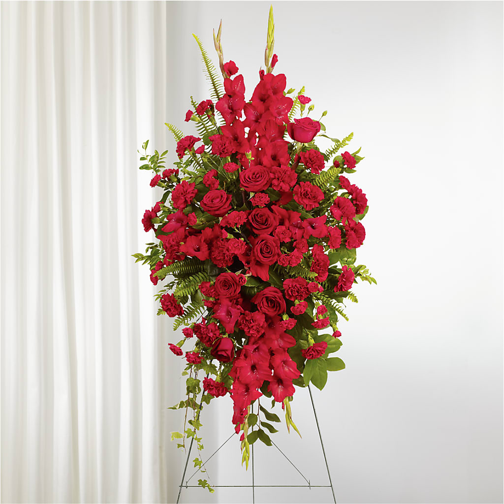 From the Heart Standing Spray – CRALL'S MONONGAHELA FLORAL & GIFT, Monongahela PA
