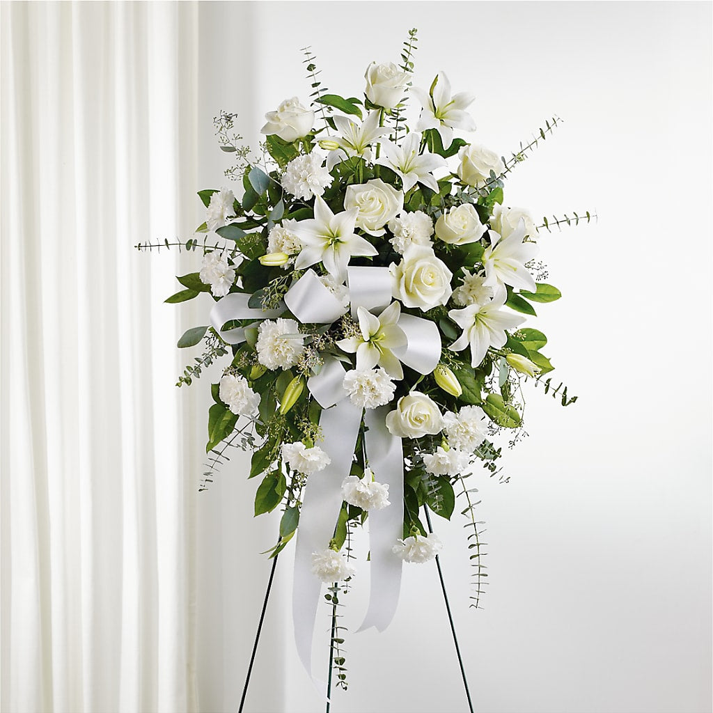 With Care Standing Spray – CRALL'S MONONGAHELA FLORAL & GIFT, Monongahela PA
