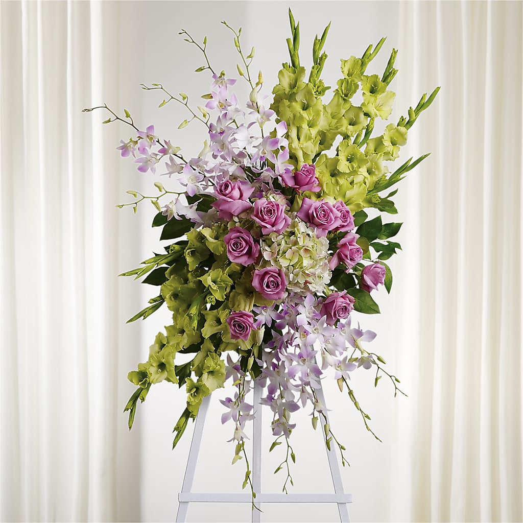Lasting Legacy Standing Spray – CRALL'S MONONGAHELA FLORAL & GIFT, Monongahela PA