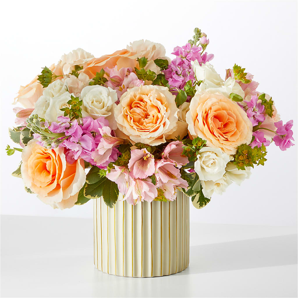 Paradise Bouquet with Ivory Vase – CRALL'S MONONGAHELA FLORAL & GIFT, Monongahela PA