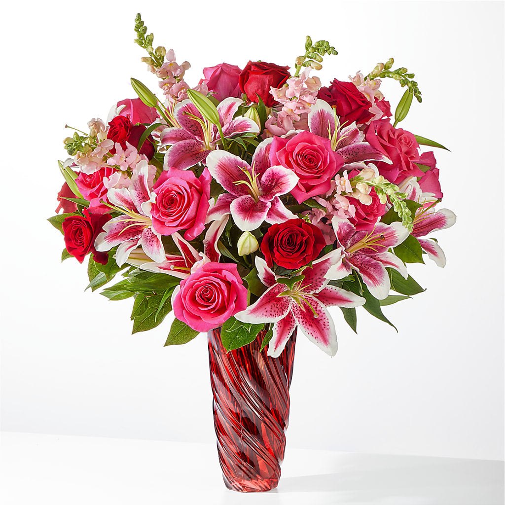 Always You Bouquet with Luxe Swirl Vase – CRALL'S MONONGAHELA FLORAL & GIFT, Monongahela PA