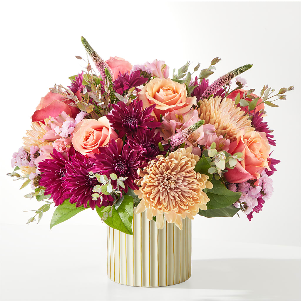 Berry Cobbler Bouquet with Ivory Vase – CRALL'S MONONGAHELA FLORAL & GIFT, Monongahela PA