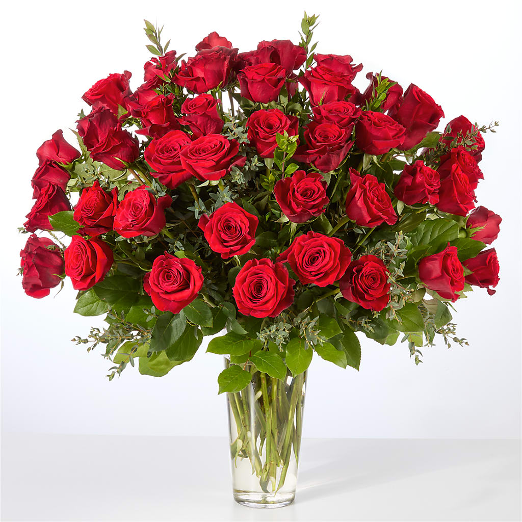 Forever Yours Fifty Stem Red Rose Bouquet – CRALL'S MONONGAHELA FLORAL & GIFT, Monongahela PA