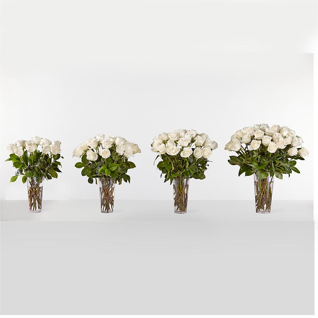 Long Stem White Rose Bouquet – CRALL'S MONONGAHELA FLORAL & GIFT, Monongahela PA