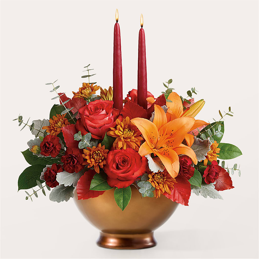 Fruits of Fall Centerpiece – CRALL'S MONONGAHELA FLORAL & GIFT, Monongahela PA