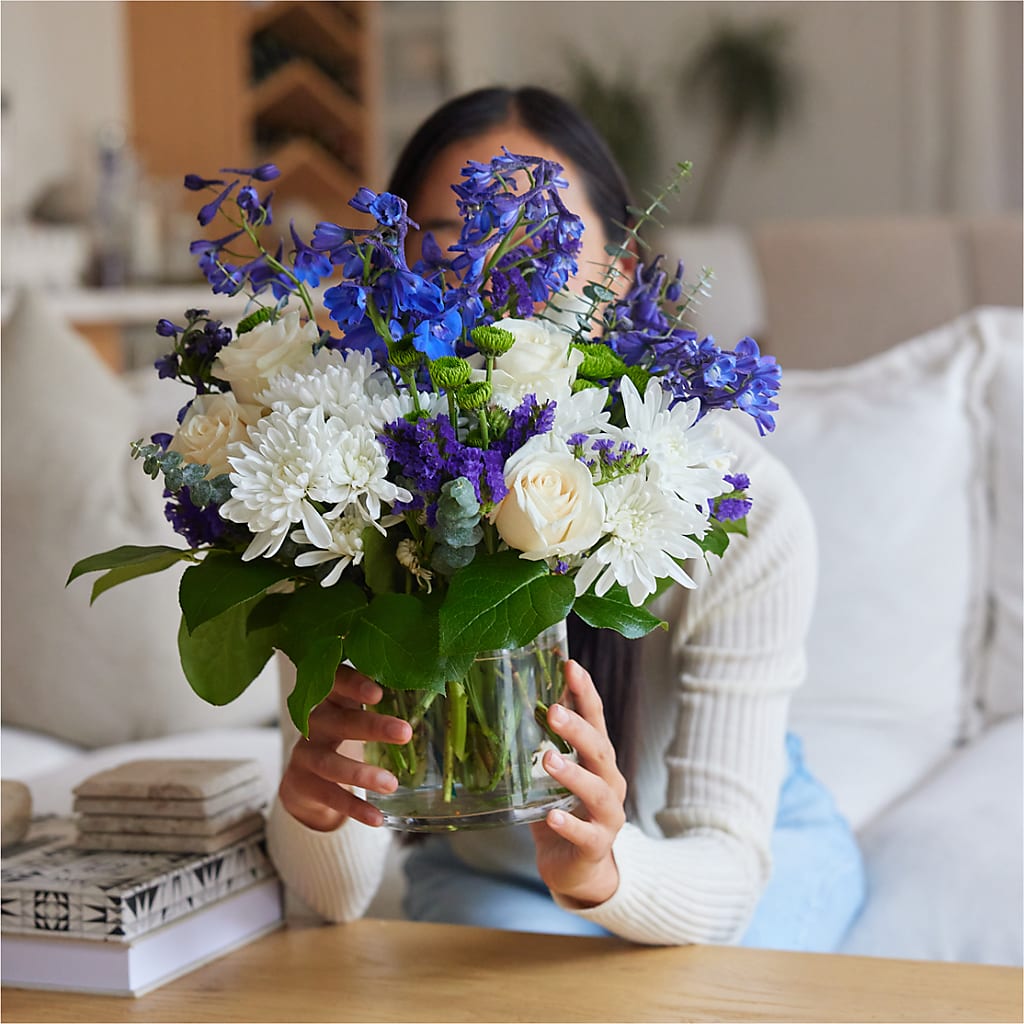 Cerulean Waves Bouquet – CRALL'S MONONGAHELA FLORAL & GIFT, Monongahela PA