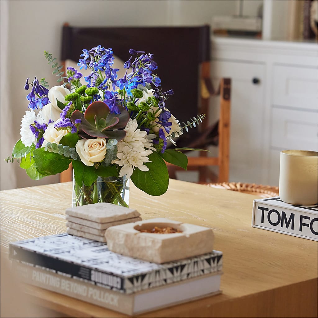 Cerulean Waves Bouquet – CRALL'S MONONGAHELA FLORAL & GIFT, Monongahela PA