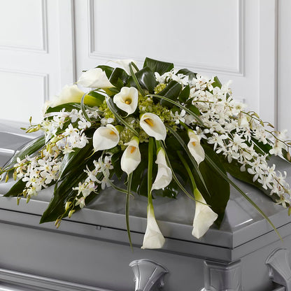 Angel Wings Casket Spray – CRALL'S MONONGAHELA FLORAL & GIFT, Monongahela PA
