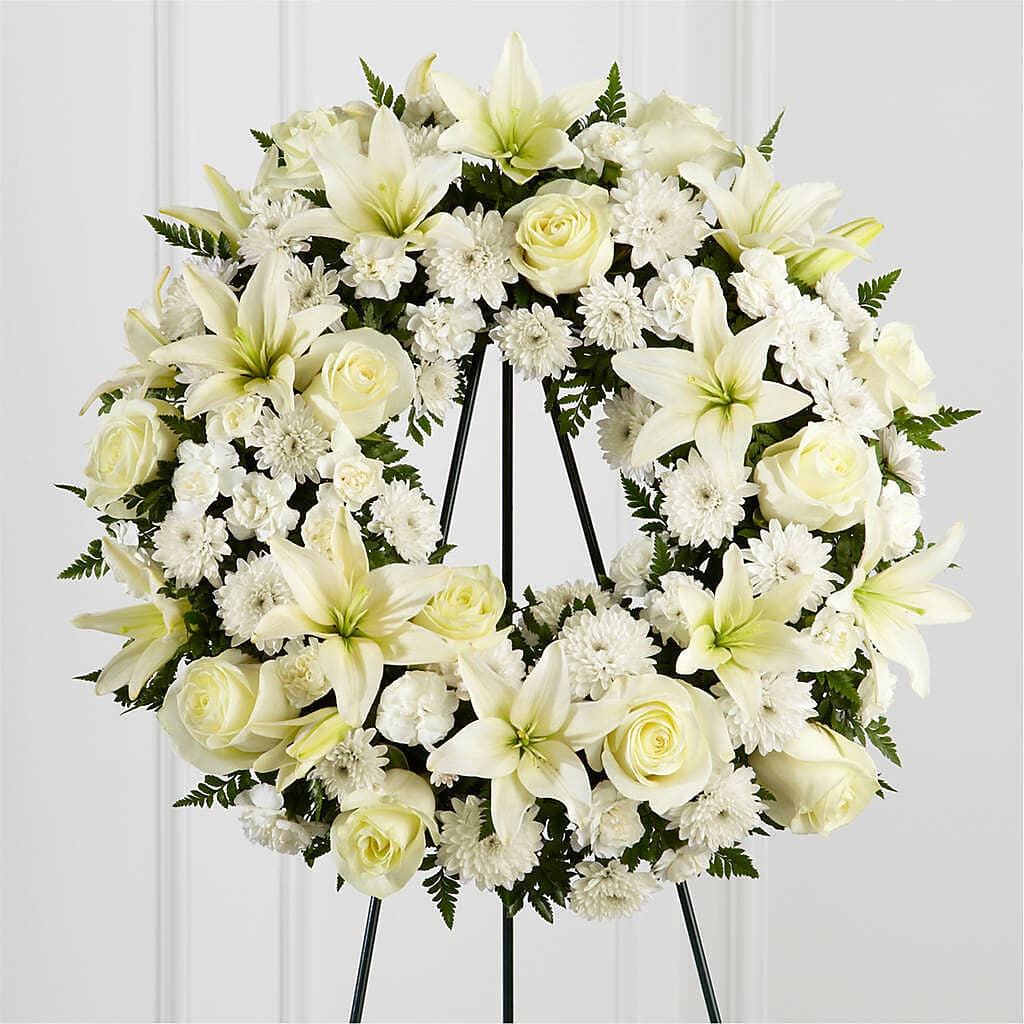 Treasured Tribute Wreath – CRALL'S MONONGAHELA FLORAL & GIFT, Monongahela PA