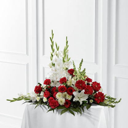 Crimson & White Arrangement – CRALL'S MONONGAHELA FLORAL & GIFT, Monongahela PA