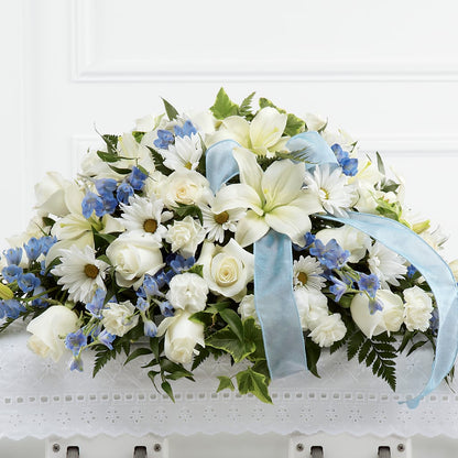 Tender Treasure Casket Spray – CRALL'S MONONGAHELA FLORAL & GIFT, Monongahela PA
