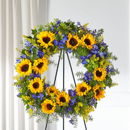 Bright Rays Wreath – CRALL'S MONONGAHELA FLORAL & GIFT, Monongahela PA