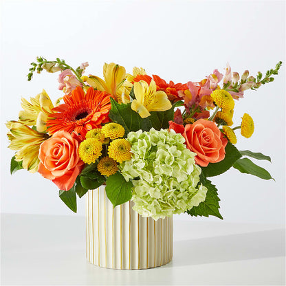 Autumn Sunshine Bouquet with Ivory Vase – CRALL'S MONONGAHELA FLORAL & GIFT, Monongahela PA