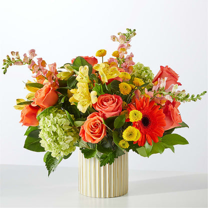 Autumn Sunshine Bouquet with Ivory Vase – CRALL'S MONONGAHELA FLORAL & GIFT, Monongahela PA