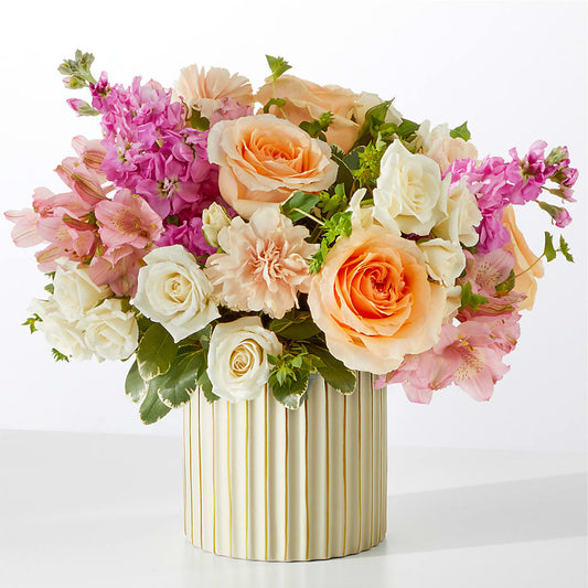 Paradise Bouquet with Ivory Vase – CRALL'S MONONGAHELA FLORAL & GIFT, Monongahela PA
