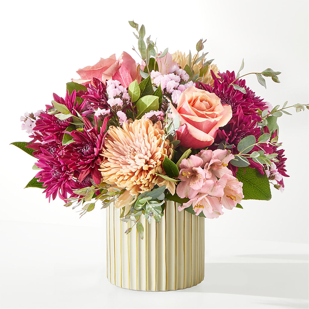 Berry Cobbler Bouquet with Ivory Vase – CRALL'S MONONGAHELA FLORAL & GIFT, Monongahela PA