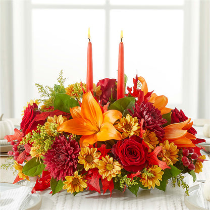 Autumn's Embrace Centerpiece – CRALL'S MONONGAHELA FLORAL & GIFT, Monongahela PA