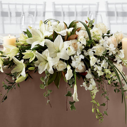 White Linen Arrangement – CRALL'S MONONGAHELA FLORAL & GIFT, Monongahela PA
